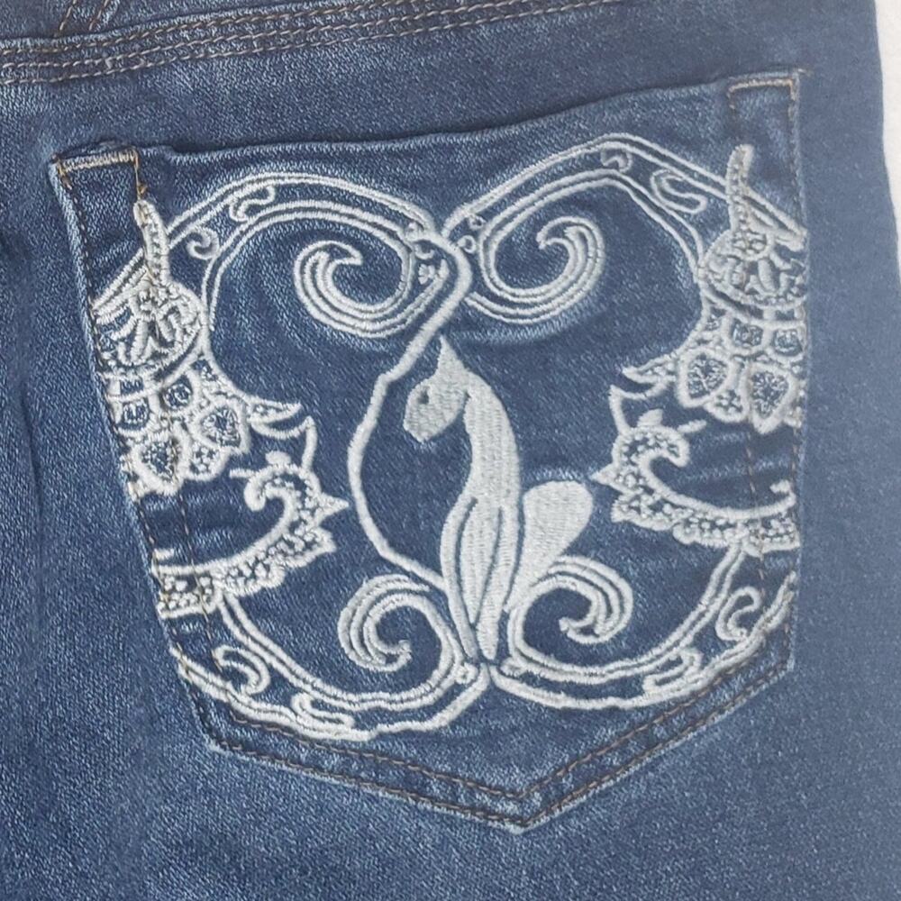 Baby Phat Vintage 2000s Dark Wash Denim Jeans 11 Cyber Y2K Streetwear